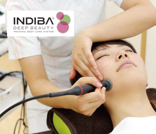 INDIBAフェイシャルの施術写真